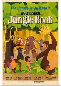 the jungle book is shown in this image