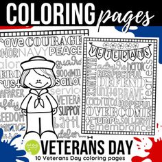 Veterans Day Coloring Pages Remembrance Day Classroom Posters | TpT Classroom Remembrance Day Wreath, Veterans Day Coloring Page, Vocabulary Word Walls, Famous Scientist, Military Branches, Writing Templates, Remembrance Day, American Presidents, Classroom Posters