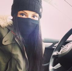 Full Face Cover Mask Aesthetic, Baddie Balaclava, Winter Streetwear Balaclava Mask, Girl With Facemask, Girl Wearing Face Mask Aesthetic, Hoodies Womens Fashion, Timberland Boots Outfit