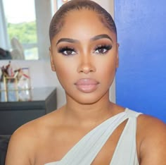 Soft Natural Makeup For Black Women, Natural Glam Makeup Black Women, Soft Glam Makeup Black Women, Imvu Heads, Makeup Glam, Soft Glam Makeup