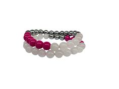 Self-love bracelets The Universal of Love crystal bracelets great for the self-love journey. Rose quartz Hematite Crystal Rose, Love Rose, Quartz Bracelet, Love Bracelets, Crystal Bracelets, Rose Quartz, Self Love, Of Love, Crystals