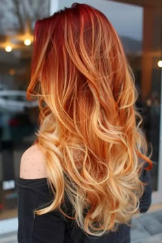 Ginger Hair Combinations, Red Hair With Blonde, Red Hair With Blonde Highlights, Hair With Blonde Highlights, Subtle Blonde Highlights, Red Blonde Hair, Blonde Tips, Hair Color Unique