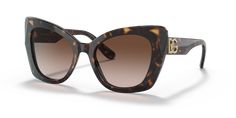 Dolce&Gabbana Women Sunglasses  Havana Size: 53 Designer Tortoiseshell Sunglasses With Mirrored Lenses, Designer Tortoiseshell Sunglasses With Uv Protection, Luxury Tortoiseshell Sunglasses With Uva Protection, Designer Brown Sunglasses For Summer, Designer Brown Cat Eye Sunglasses With Tinted Lenses, Luxury Brown Cat Eye Sunglasses With Uva Protection, Luxury Tortoiseshell Sunglasses With Mirrored Lenses, Designer Brown Tinted Sunglasses, Designer Brown Sunglasses With Uva Protection