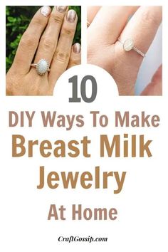 the top 10 diy ways to make breast milk jewelry at home with text overlay