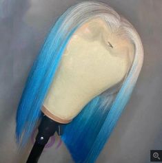 Blue Lace Front Wig, Lace Front Bob, Blue Wig, Sew Ins, Hair Shop, Short Bob Wigs, Peruvian Hair, Hair Blonde, Front Lace Wigs Human Hair