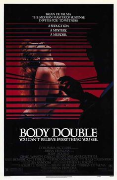 the movie poster for body double