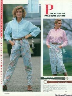 1980s Jeans, Jcpenney Christmas Catalog, Early 90s Fashion, 80s Girl, Sears Catalog, Steel Magnolias, Summer Fashion For Teens, Pastel Roses, Golden Days