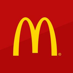 a mcdonald's logo on a red background