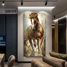 Gypsy Spirit - Horse Potrait - Real & Tangible Horse Mural, Picture For Living Room, Oil Painting Nature, Contemporary Art Canvas, Tube Packaging, Western Paintings, Paintings Wall