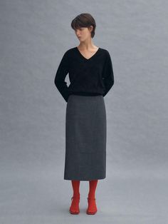 Composition : Wool 50% Polyester 50% Lining: Polyester 100%Color : CharcoalCountry of Origin : Republic of Korea Wool Wrap Skirt, Wool Wrap, Wrap Skirt, Midi Skirt, Knitwear, Wool, Knitting, The Originals, Clothes For Women