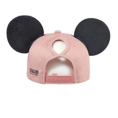 Our Minnie Bow high ponytail style mouse ear hat is perfect for a day spent in the Disney parks or out around town. This hat is made of 100% high quality cotton to be both lightweight and durable. It features fuzzy chenille polka-dot bow patch, and two premium black mouse ears made to stand up... even on the wildest rides! Details: ONE SIZE FITS MOST ADULTS: Ball cap features an adjustable metal slider on the back of the hat to allow for easy resizing for a snug and comfortable fit 100% COTTON e High Ponytail Styles, Castle Logo, Ear Hat, Black Mouse, Park Life, Bow Ponytail, Stitch Patch, Yellow Smiley Face, Minnie Bow