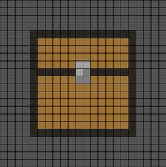 A pixel art template of the face of the Minecraft basic chest. No sides included and it is without shadow. Minecraft Chest Pixel Art, Minecraft Cards, Minecraft Chest, Enchanted Book, Pixel Art Games, Minecraft Ideas, Perler Patterns