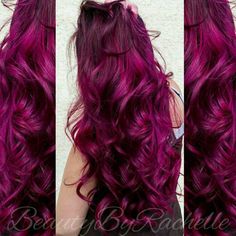 Magenta Hair Dye, Pelo Color Borgoña, Magenta Hair, Perfect Hair Color, Beautiful Hair Color, Hair Color Pink, Burgundy Hair