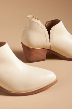 Leather upper, insole Rubber sole Slip-on styling Imported | Mia Everyday Boots by Nisolo in Neutral, Women's, Size: 8 at Anthropologie Spring Boots With Rubber Sole And Almond Toe, Slip-on Spring Boots With Cushioned Footbed, Spring Slip-on Boots With Cushioned Footbed, Cream Leather Boots With Branded Insole, Leather Booties With Rubber Sole For Spring, Spring Leather Booties With Rubber Sole, Cream Leather Booties With Almond Toe, Leather Booties With Reinforced Heel In Cream, Beige Ankle Boots With Removable Insole