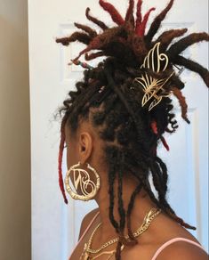 Locs Women, Egirl Jewelry, Twist Locs, Church Hairstyles, Earthy Girl, Dyed Natural Hair, Loc Journey