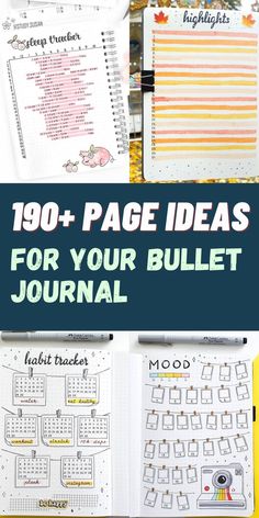 Bullet Journal can virtually help you with anything. Check out this list of 190 Bullet Journal page ideas for you to get the maximum out of your planner! #bulletjournal #howtostartabulletjournal#bujo#pageideas Bujo Log Ideas, What To Put In A Bullet Journal, Calendar Journal Ideas Layout, Composition Journal Ideas, Journaling Book Ideas, Dot Journal Page Ideas, Monthly Journal Spread, Bujo Page Ideas List, Bujo Ideas Page