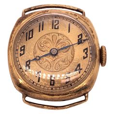 14 Karat Yellow Gold Concord Watch Head Fancy Art Deco Style Dial. This watch was recently serviced and works fine. Fancy Art, Art Deco Stil, Estilo Art Deco, Art Deco Style, Deco Style, Art Deco Fashion, Pocket Watch, Wrist Watch, Jewelry Watches