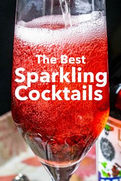 Cocktails With Moscato, Ice Wine Cocktails, Bubly Sparkling Water Cocktails, Wine Drinks Recipes, Sparkling Wine Punch, Sparkling Wine Cocktail Recipes, Red Wine Spritzer, Sparkling Water Cocktail, Sparkling Wine Drinks