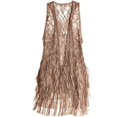 New With Tags!! One Size. See Other Items I Am Selling For Bundle Pricing. Happy Shopping Introducing This Adorable Boho Brown Deana Vest, Perfect For Adding A Touch Of Bohemian Style To Any Outfit. Made With A Cotton Blend Outer Shell Material And Featuring Fringe Accents, This Vest Is Sure To Be A Statement Piece In Your Wardrobe. It Comes In One Size, Making It A Versatile Option For Women Of All Sizes, And Is Brand New With Tags. The Vest Is Part Of A Boutique Collection And Has An Msrp Of $ Crochet Fringe Vest, Macrame Vest, Vest Sweaters, Macrame Inspiration, Macrame Clothes, Crochet Waistcoat, Macrame Style, Macrame Dress, Crochet Vest Pattern