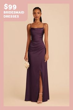 M / plum Plum Color Prom Dress, Dark Violet Bridesmaid Dresses, Deep Plum Dress, Bridesmaid Dresses Purple Plum, Dark Plum Dress, Plum Dress Outfit Wedding, Plum Purple Bridesmaid Dresses, Plum Purple Prom Dress, Long Purple Dresses