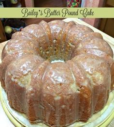 a bundt cake sitting on top of a wooden table