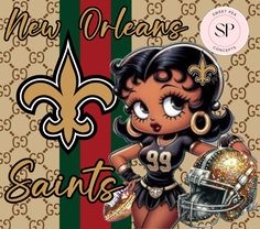 a new orleans saints girl with a football helmet