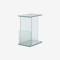 Lucent Small Side Table Side Table Case Furniture Glass Side Table With Drawer, Narrow Glass End Table, Small Glass Nightstand, Glass Tables For Small Spaces, Outdoor Table Lamps, Small Side Table, Busy Family, Modern Lamp, Glass House