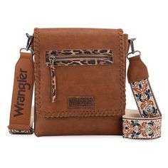 PRICES MAY VARY. Stylish and versatile crossbody bags for women Wrangler by Montana West. Wrangler purse features a unique leopard pattern guitar strap. Satchel purse comes more storage space with multiple compartments and pockets. Western Purses measured 8.8" * 10.2" * 2.5". Hobo bag comes with CC Pocket. Introducing the Wrangler Purse for Women - the perfect blend of functionality and style. This shoulder handbag is designed with a spacious bucket shape that can hold all your essentials with e