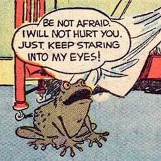 Hypno Toad, Retro Comic Art, Pop Art Vintage, Comic Book Panels, Pop Art Comic, Old Comics, Vintage Comic Books, Pulp Art, A Frog