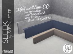 an advertisement for a new furniture line that is available in multiple colors and sizes, including blue