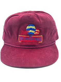 Vintage Whiskey Petes Hotel & Casino Red Corduroy Adjustable SnapBack Hat. Great condition. No inside tag so not sure the brand. Vintage Whiskey, Corduroy Hat, Casino Resort, Strapback Hats, Hat Cap, Snapback Hat, Snapback Hats, Nevada, Whiskey