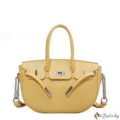 Bird in Bag - Winter big bag new popular handbag shoulder bag fashion female bag large capacity crossbody bag Solid Color Crossbody Travel Bag, Solid Color Crossbody Bag For Travel, Large Capacity Yellow Shoulder Bag For Office, Travel Crossbody Satchel In Solid Color, Yellow Large Capacity Shoulder Bag For Office, Solid Color Crossbody Bag For Office, Yellow Office Bags With Double Handle, Chic Travel Bag In Solid Color, Yellow Large Capacity Satchel For Office