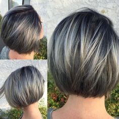 10 Winning Looks with Layered Bob Hairstyles 2020 Gray Highlights, Hair Lookbook, Blonde Balayage Bob, Short Choppy Haircuts, Choppy Haircuts, Ash Blonde Balayage, Grey Highlights, Silver Highlights, Choppy Bob Hairstyles