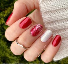 Christmas Nail Colors, Nail Color Combos, Sparkle Nails, Fall Nail Colors, Color Street Nails, Over The Moon, Mani Pedi, Color Street, Holiday Nails