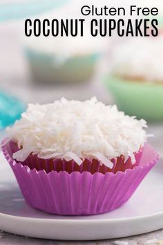 These Gluten Free Coconut cupcakes are the perfect Easter Dessert for your Easter Menu this year! These have to be the Best Coconut Cupcakes! They are moist and are an Easy Easter Cupcake Recipes as well! This is a great Easter Cupcake for Kids to me help out with also! This will be a show stopping Easter Dessert Recipes! | Coconut Cupcakes Easter | Coconut Cupcakes Easy | Coconut Cupcakes from Scratch |  Coconut Cupcakes Recipe | The Best Coconut Cupcakes | Easy Coconut Dessert Recipes