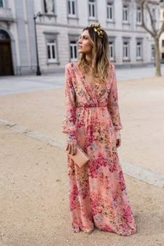 Trendy fall outfits, aesthetic outfits, dress to impress, floral outfits, 2024 fall outfits, fat lady outfits, mom to be outfits High Waist Maxi Dress, Bohemian Dresses Long, Gaun Fashion, Wedding Guest Outfit Summer, Dresses To Wear To A Wedding, Guest Outfit, 50 Fashion, Bohemian Dress, Mode Inspiration