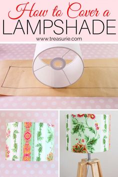 how to cover a lampshade