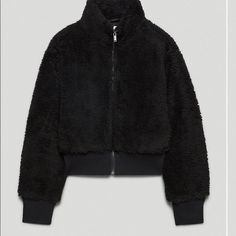 This Is Such A Cute And Warm Jacket. I Just Realized I Don’t Need Another One. Only Worn Once! Aritzia Jacket, Jacket Sherpa, I Just Realized, Easy Shape, Teddy Jacket, Warm Jacket, Menswear Inspired, Parka Jacket, Sherpa Fleece