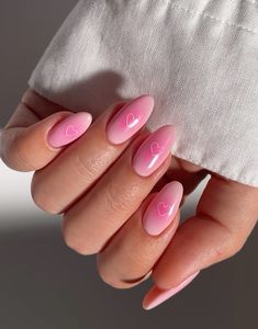 Baby Pink Nails Design, Pink Aura Nails, Mac Nails, Aura Nails, Band Nails, Spring Acrylic Nails, Hello Nails, Acrylic Nail Set, Pink Ombre Nails