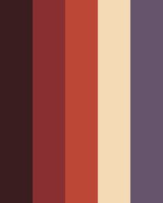 the color palette is red, brown, and tan with an assortment of different shades