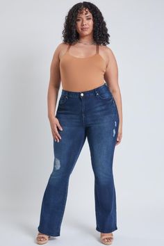 E Royal Blue Rips Super Flare Jeans, Womens Flare Jeans, Mid Size Fashion, Ymi Jeans, Plus Size Jeans, Comfy Fits, Fashion Pants, Flare Jeans, Soft Fabric