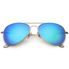 Description Measurements Shipping Designed in a variety of colors, these metal aviator sunglasses are perfect for summer. Crafted with vibrant colored mirror lenses for a bold effect, these matte metal sunglasses are complete with a crossbar and slim arms for a sleek look. Made with a metal based frame, adjustable English style nose pieces, metal hinges, and 100% UV protected lenses. Lens Width: 57mm Nose Bridge: 20mm Lens Height: 50mm Total Width: 139mm Free Shipping Over $25 For USA Domestic C Orange Mirror, Colored Mirror, Metal Hinges, Blue Mirrors, Classic Metal, Metal Sunglasses, English Style, Nose Bridge, Retro Chic