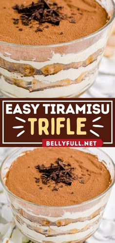 Tiramisu Trifle, summer dessert recipes, no bake treats Fancy Presentation, Easy Trifle, Easy Tiramisu, Easy Tiramisu Recipe, Easy Summer Dessert