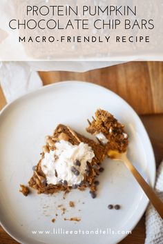 a white plate topped with a piece of cake