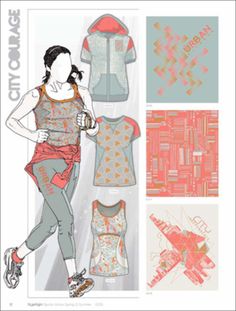 an image of a woman's top and pants sewing pattern