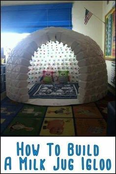 how to build a milk jug igloo for the kids in your life?