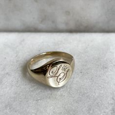 𝓛 𝓢 #signetrings #starsetdiamond #LS #signetring #goldring #jewellery Sparkly Things, Monogram Jewelry, Ring Ideas, Signet Ring, Engagement Gifts, Bling Bling, Gold Rings, Monogram