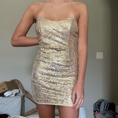 Superdown Stevie Sweetheart Mini Dress Size Small Nwt Retail $88 Gold Fitted Mini Dress With Sweetheart Neckline, Gold Mini Dress With Sweetheart Neckline, Asymmetric Ruffle Dress, White Sequin Dress, Frill Mini Dress, Sparkly Mini Dress, Deep V Dress, Wrap Front Dress, Strappy Mini Dress