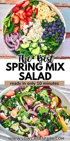 the best spring mix salad is ready in only 10 minutes