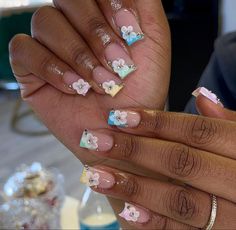 Nail Inspo Spring, Girls Nail Designs, Henna Nails, Acrylic Nail Set, French Tip Acrylic Nails, Simple Acrylic Nails, Short Square Acrylic Nails, Acrylic Nails Coffin Pink